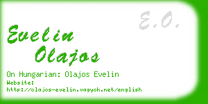 evelin olajos business card